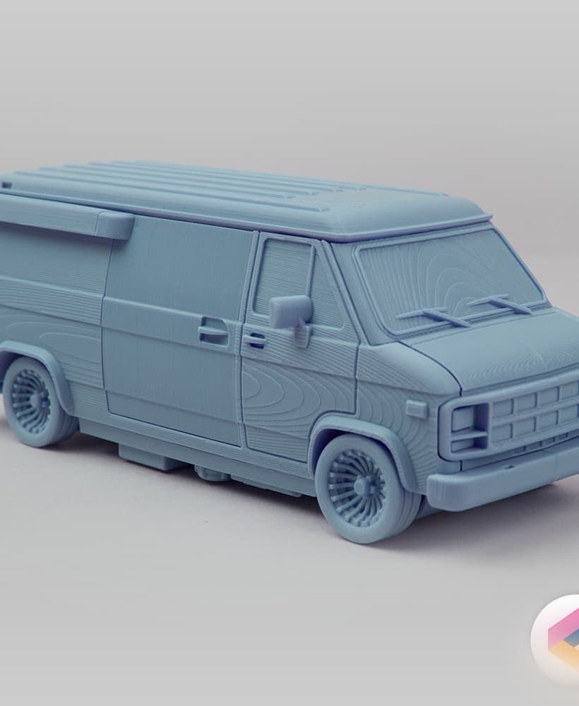 Foldable_Van GMC Vandura 3d model