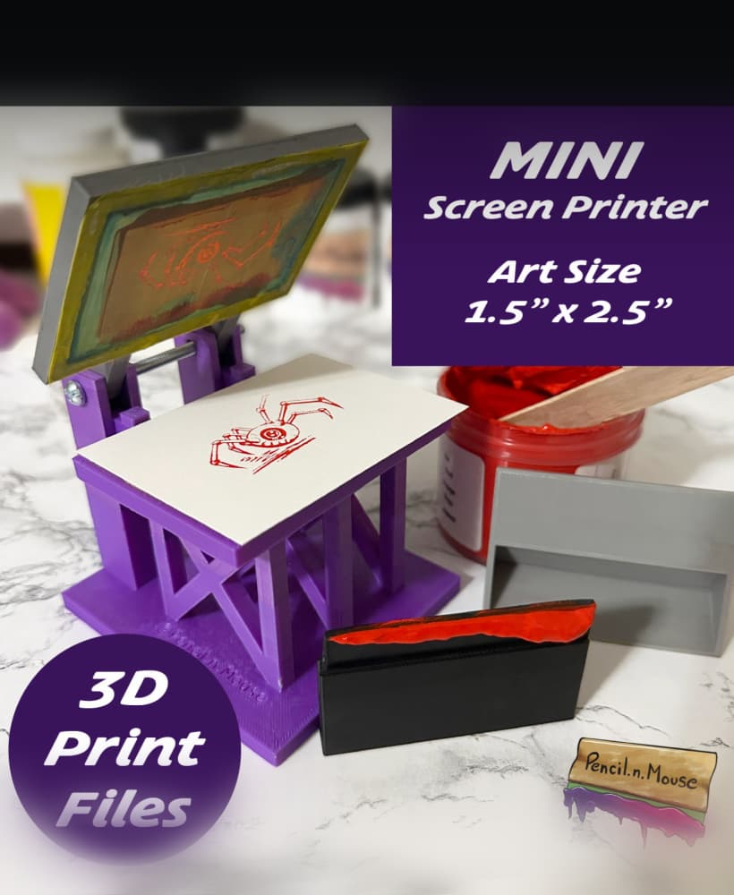 MINI Screen Printer 3d model