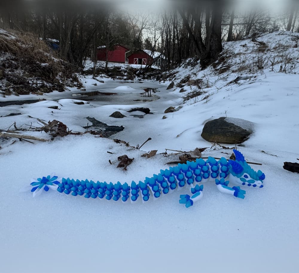 Frostshatter Ice Dragon Wingless 3d model