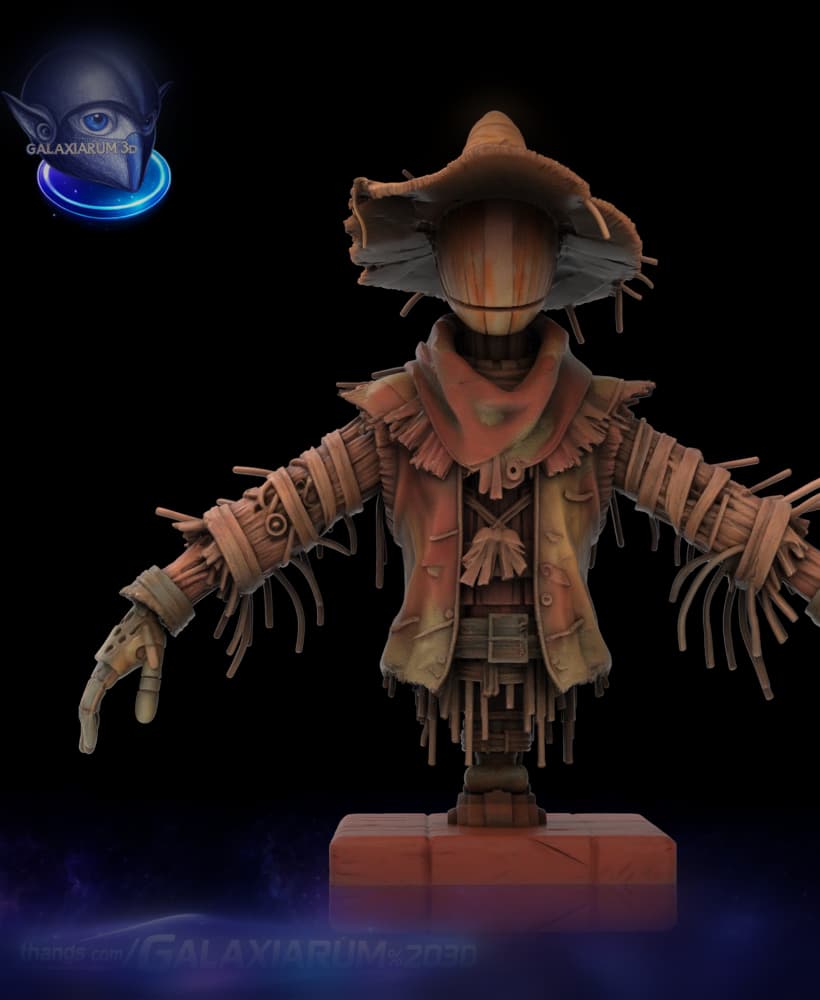 Mars Field Scarecrow 3d model