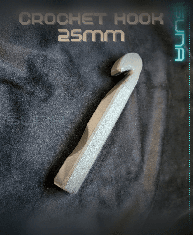 Crochet Hook - 25mm 3d model