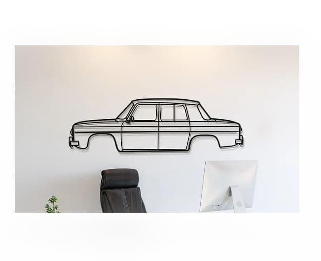 Renault - 8 Gordini 1967 Wall Art 3d model