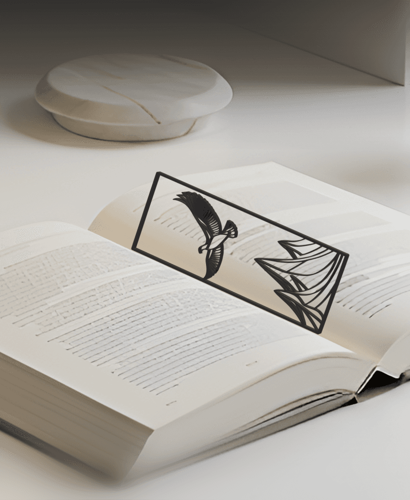 Eagle Bookmark, Gift Idea 3d model
