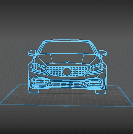 Mercedes - C63 AMG Wall Art 3d model