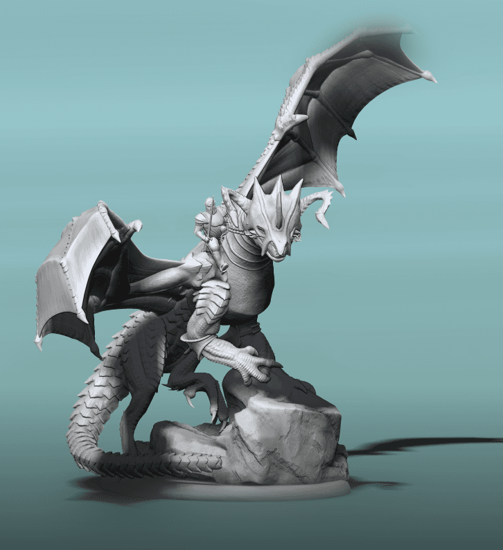 Armored Dragon 3d model
