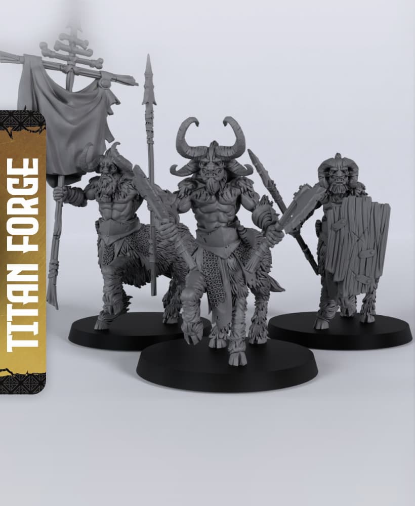 Beast Centaurs - With Free Dragon - 5e DnD Inspired for RPG and Wargamers 3d model