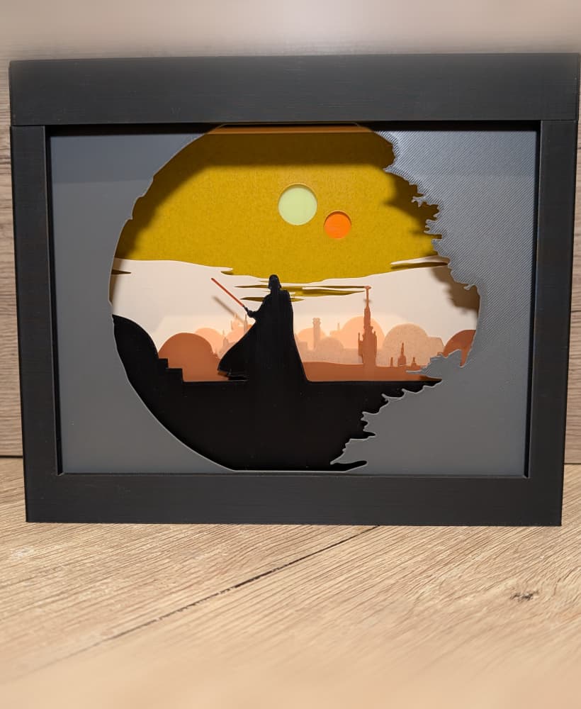 Star Wars - Vader's Homecoming Shadow Box 3d model