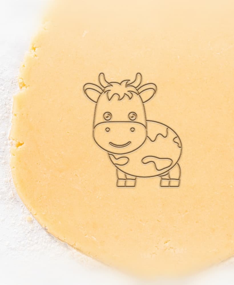 Cow Cookie Cutter, Biscuit Cutter 3d model
