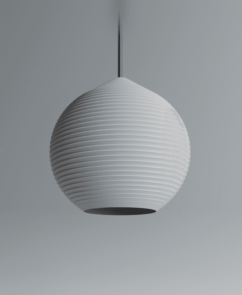 Ripple Sphere Pendant Lamp 3d model