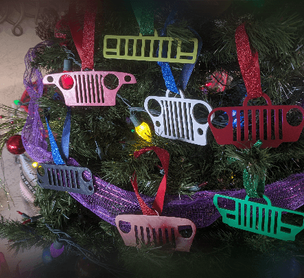 Jeep Gille Ornament and keychains 3d model