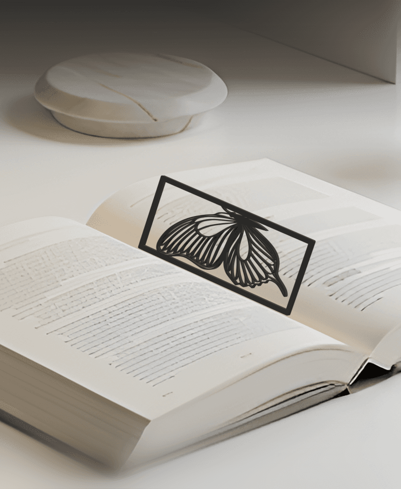 Butterfly Bookmark, Gift Idea 3d model