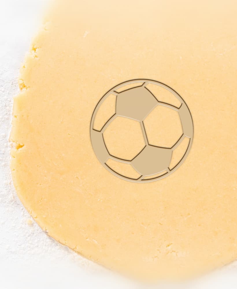 Soccer Ball Cookie Cutter, Biscuit Cutter 3d model