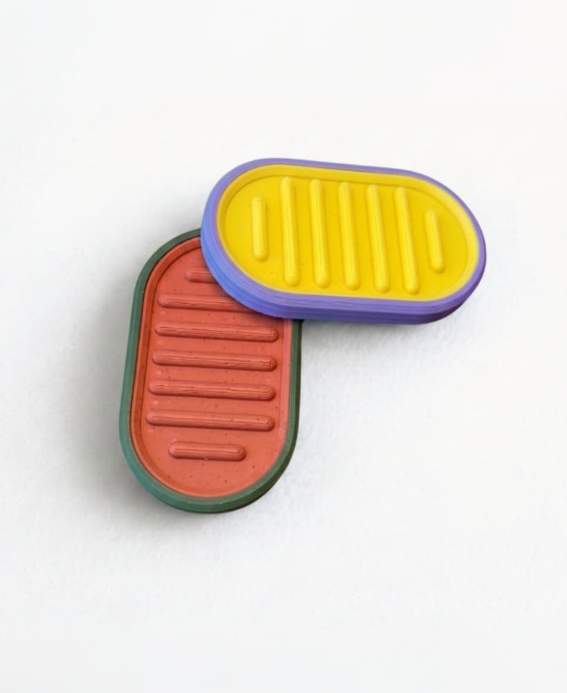 Magnetic Fidget Slider Ribbed, Magnetic Fidget Toy, Quiet Stress Relief 3d model