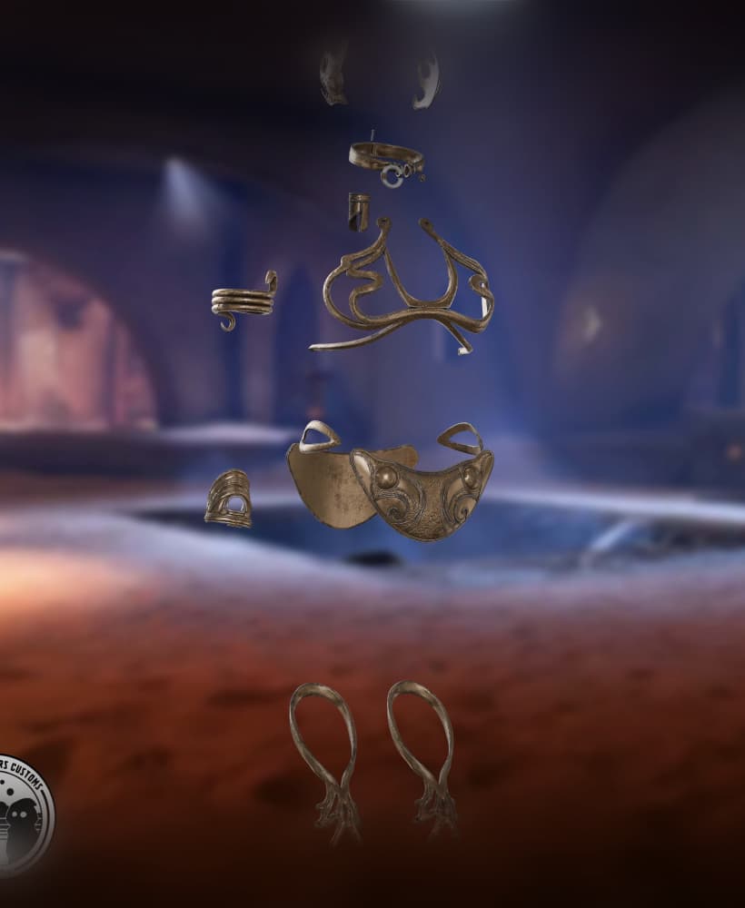 Hutt Slayer Leia Costume 3d model