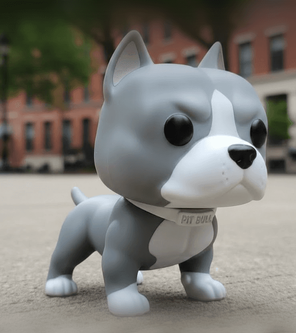 pitbull funko pop 3d model