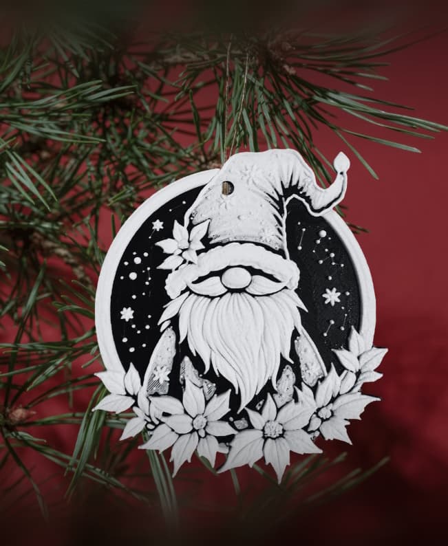 Christmas Gnome Decoration 3d model