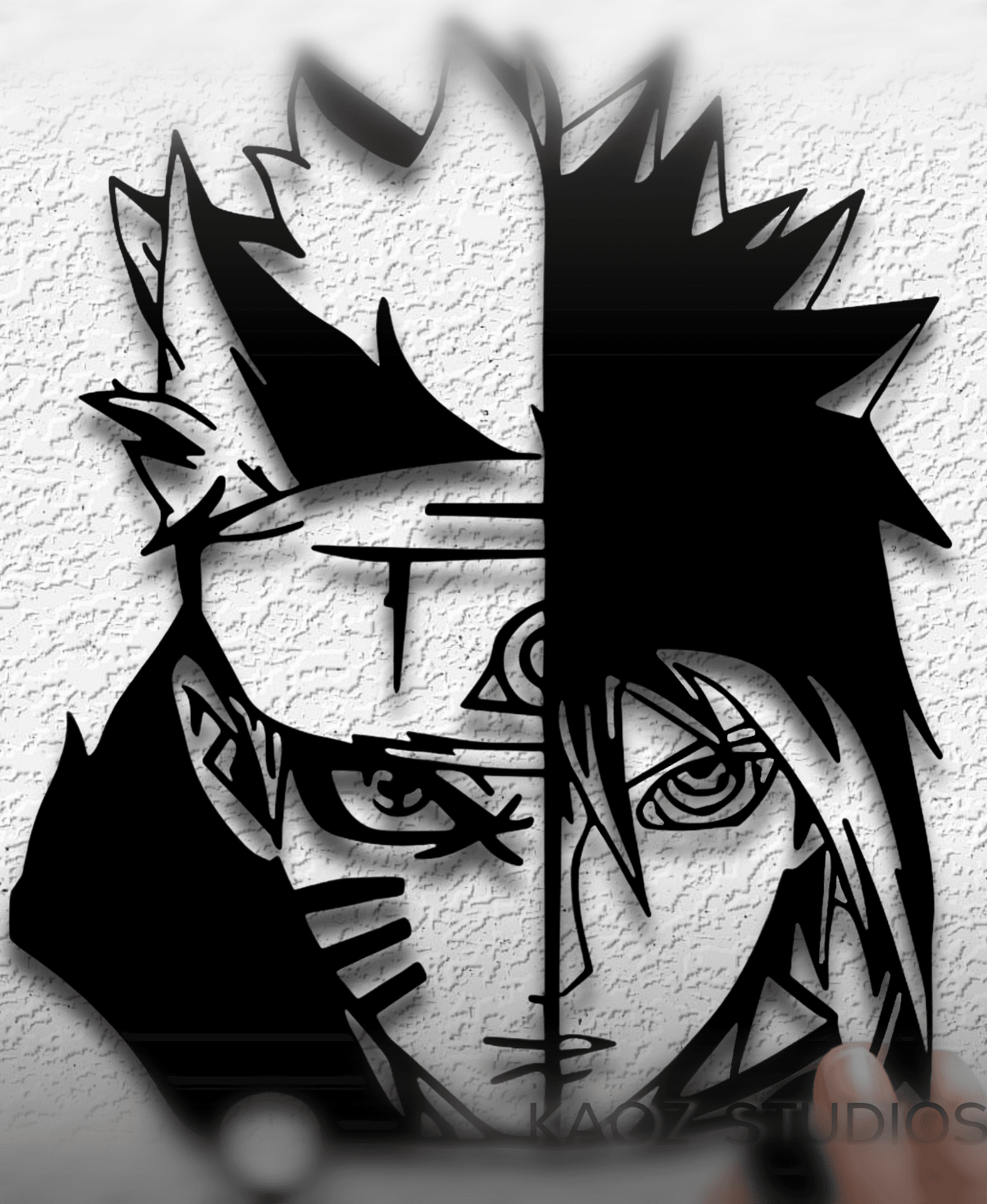 naruto wall art anime wall decor 3d model
