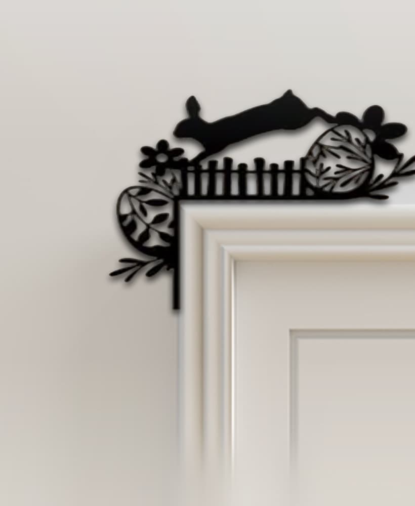 Rabbit Door Corner Decor 3d model