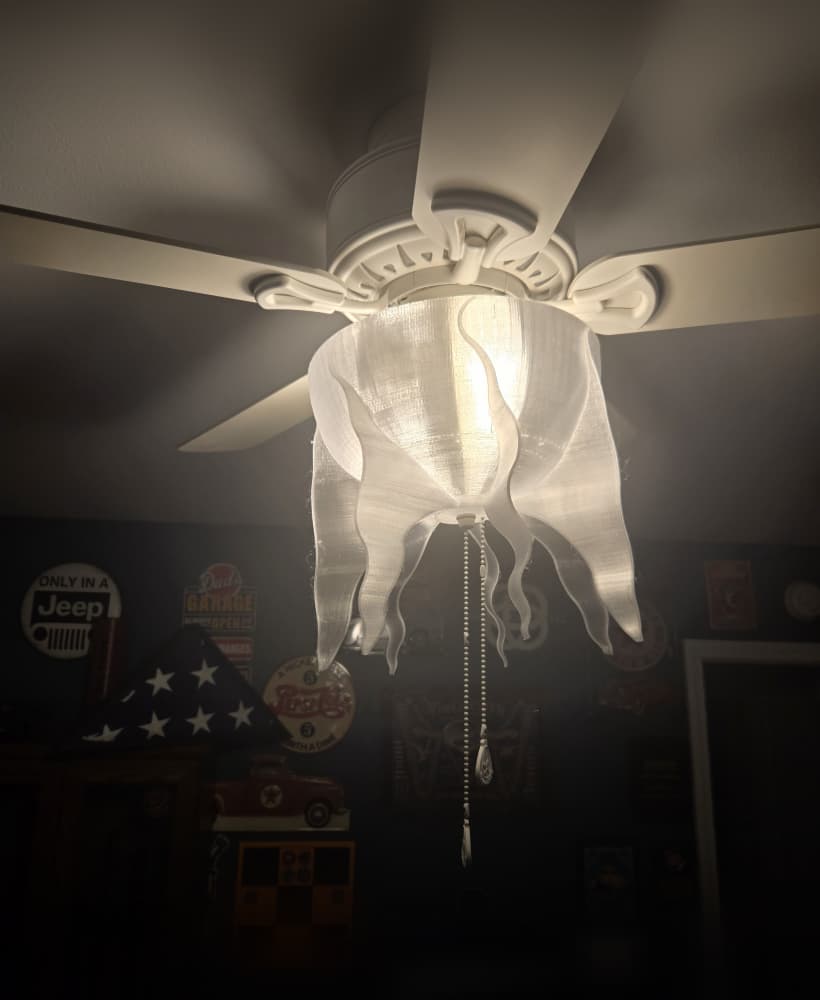 Fan light globe.STL 3d model