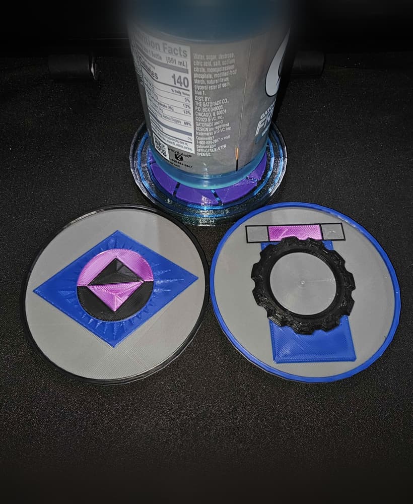ReBoot Inspired Coaster Set 3d model