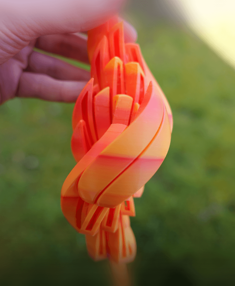 Slime Egg Fidget Toy Print in Place by Ruven Bals 3d model