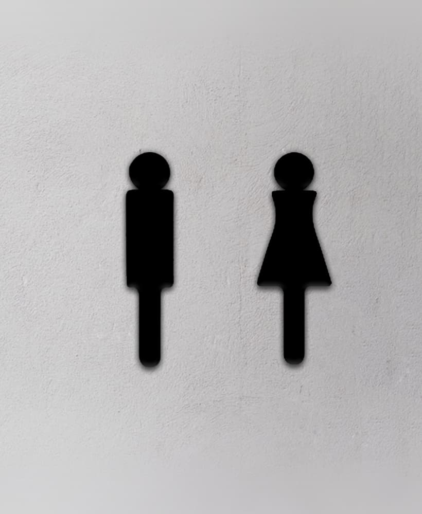 Toilet Sign 3d model