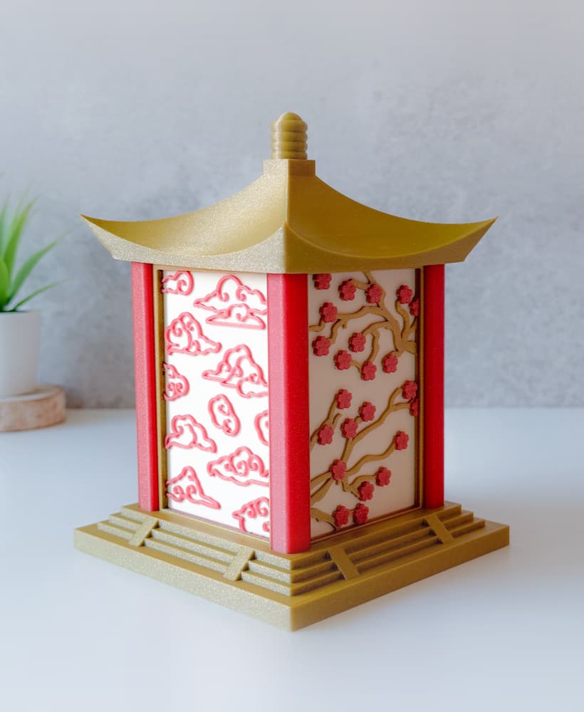 Japanese Style Tea Light Box 3d model