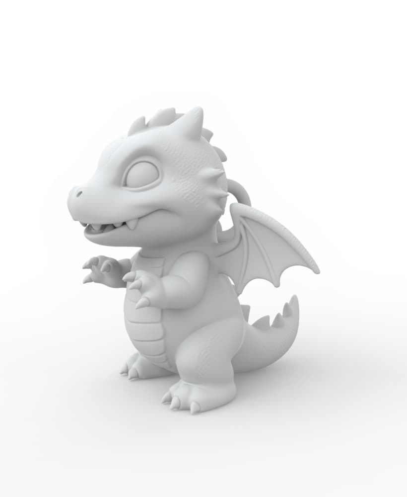Baby Dragon 3D Model 3d model