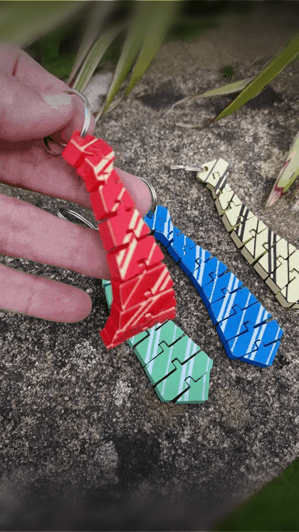 Articulated Wizard School Tie 3d model