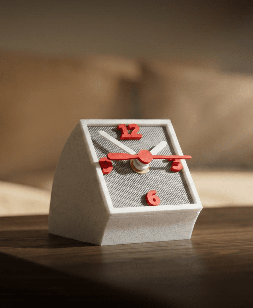 Minimalist Desk Clock 3d model