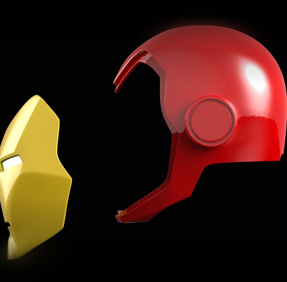 Ironman Classic Comic Book Helmet 3d model