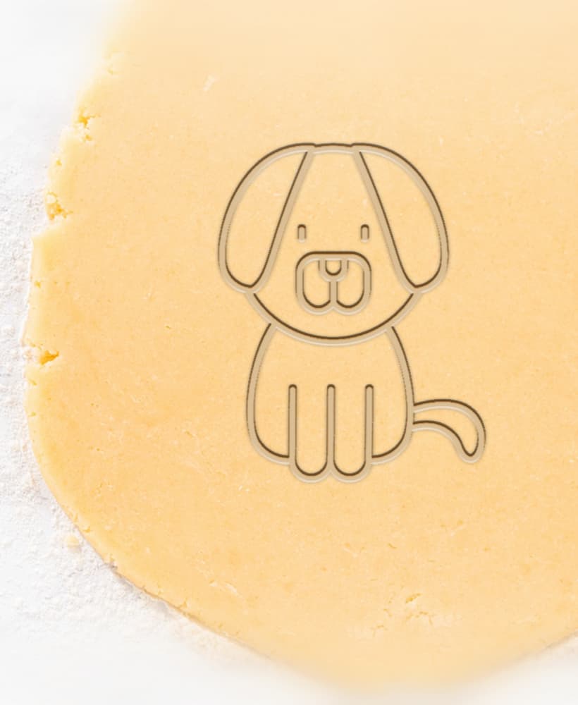 Dog Cookie Cutter, Biscuit Cutter 3d model