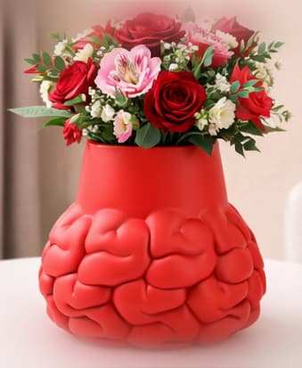 BRAIN VASE 3d model