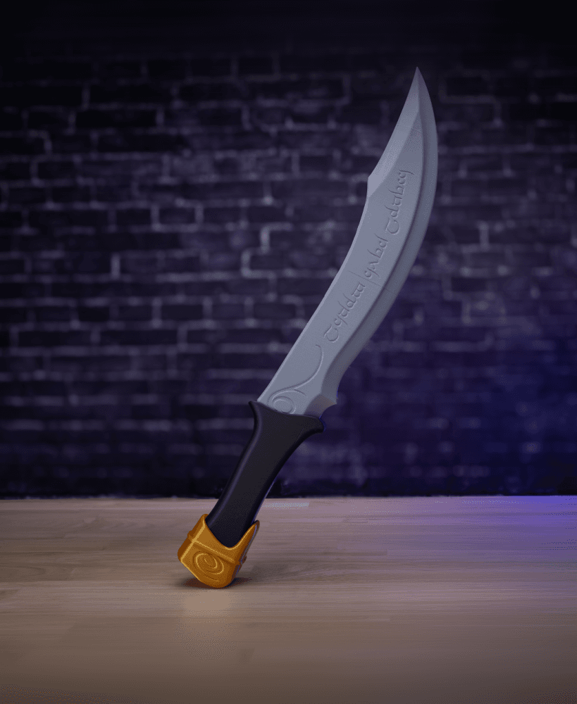 Strider's Elven Knife - Cosplay Prop Kit | No Supports, No AMS, No Glue 3d model