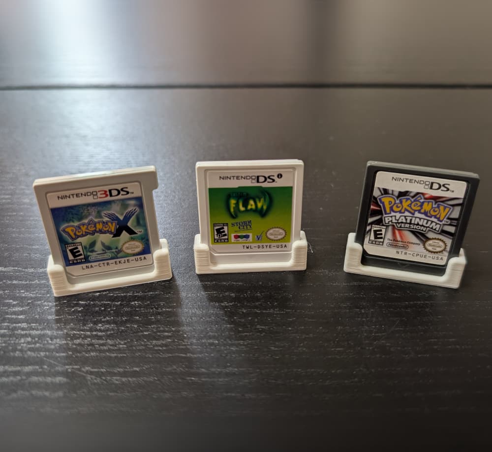 Nintendo DS Game Cartridge Display Stand (DS, DSi, and 3DS) 3d model