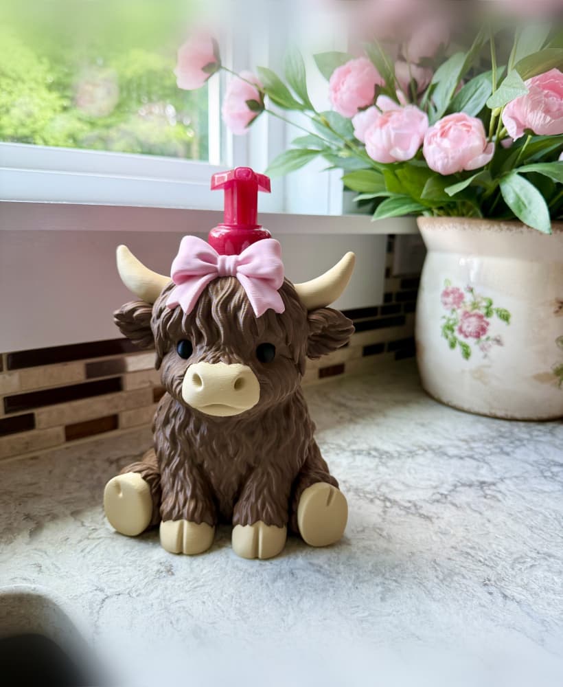 Highland Cow BBW Soap Holder.3mf 3d model