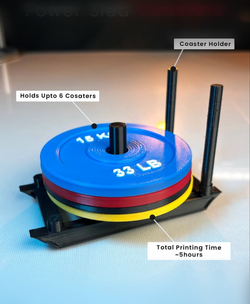 Power Sled Rack | Weight Plate coaster | Limited Time FREE 3d model