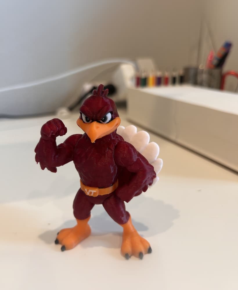 Hokie Bird - Action Figure 1.stl 3d model