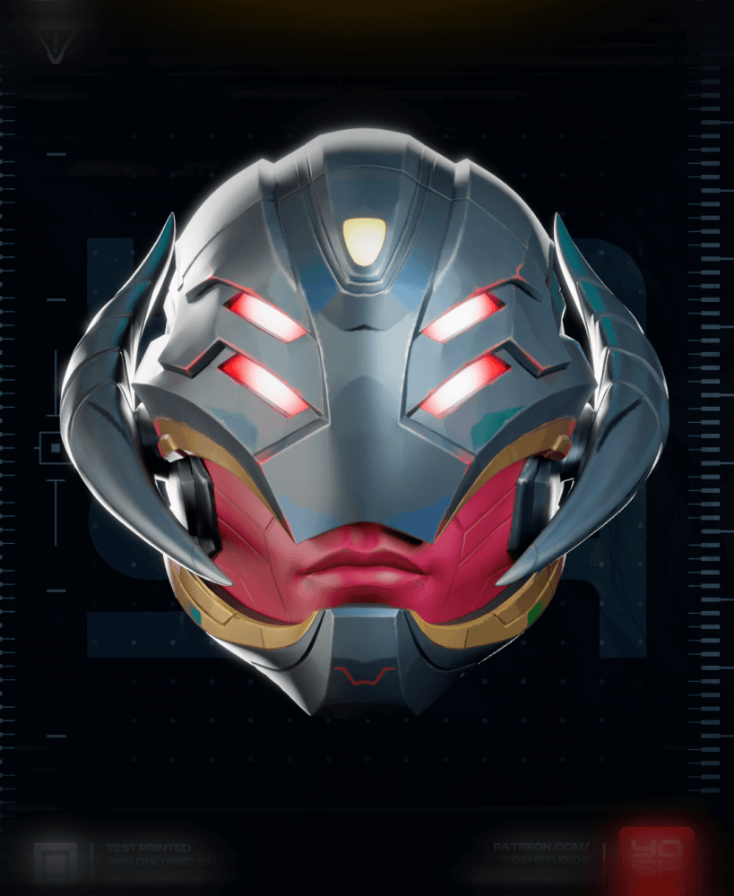Rivals Infinity Ultron Helmet 3D Printer STL file 3d model