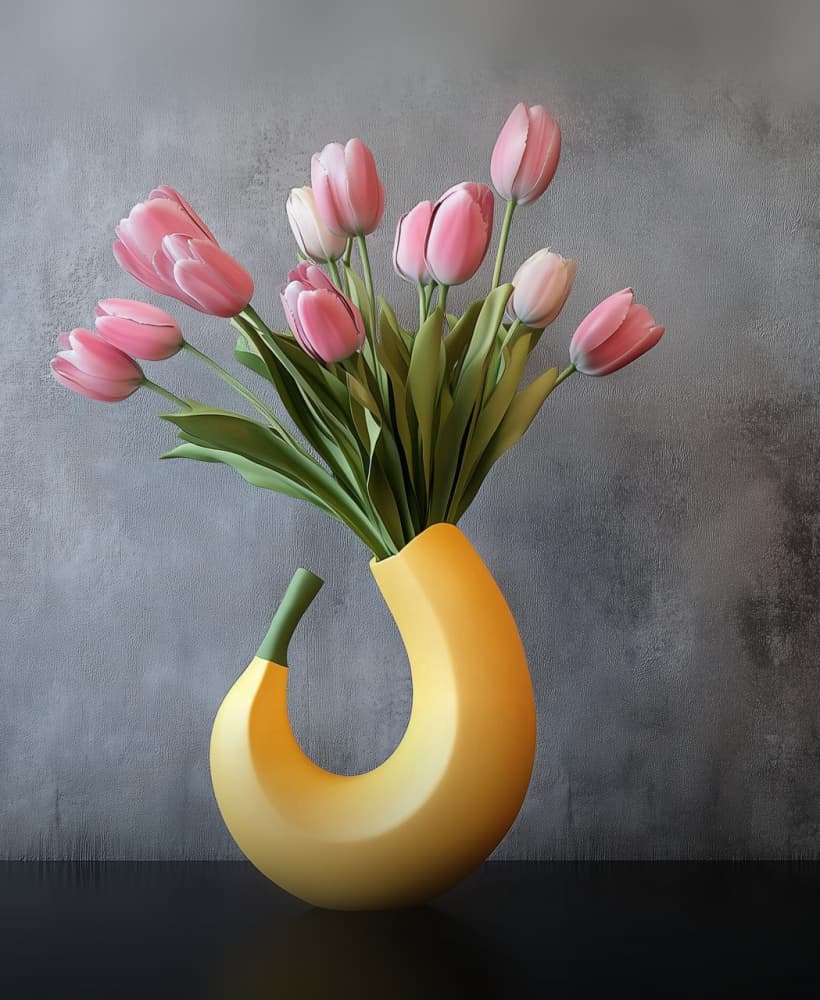 Banana Vase for Whimsical Home Decor 3d model