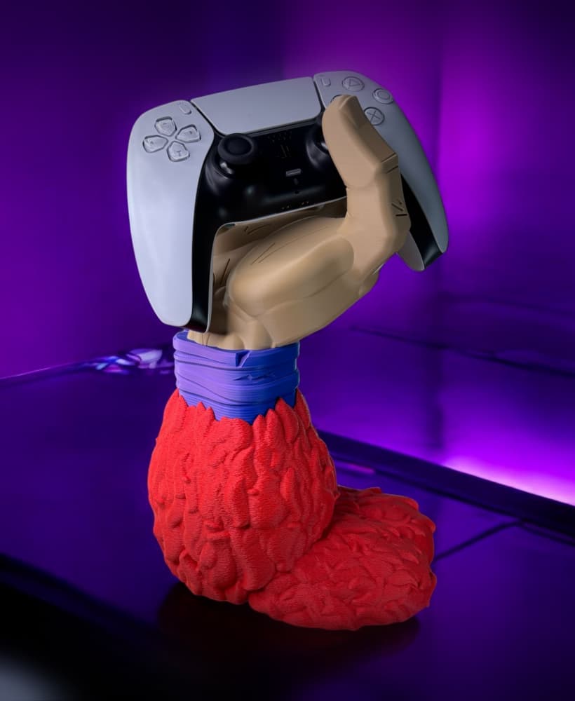 Gaming Controller Stand - Goku SSJ4 from Dragonball - Fan Art 3d model