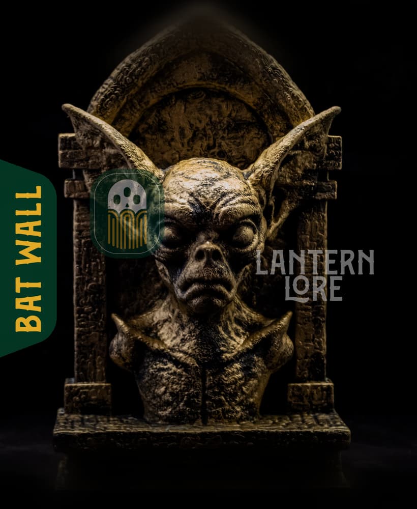 Bat Wall ~ Gothic Wall Plaque (Pre Supported) 3d model
