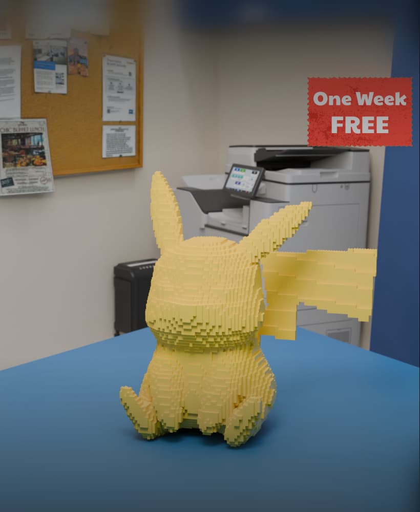 Pikachu Lego 3d model