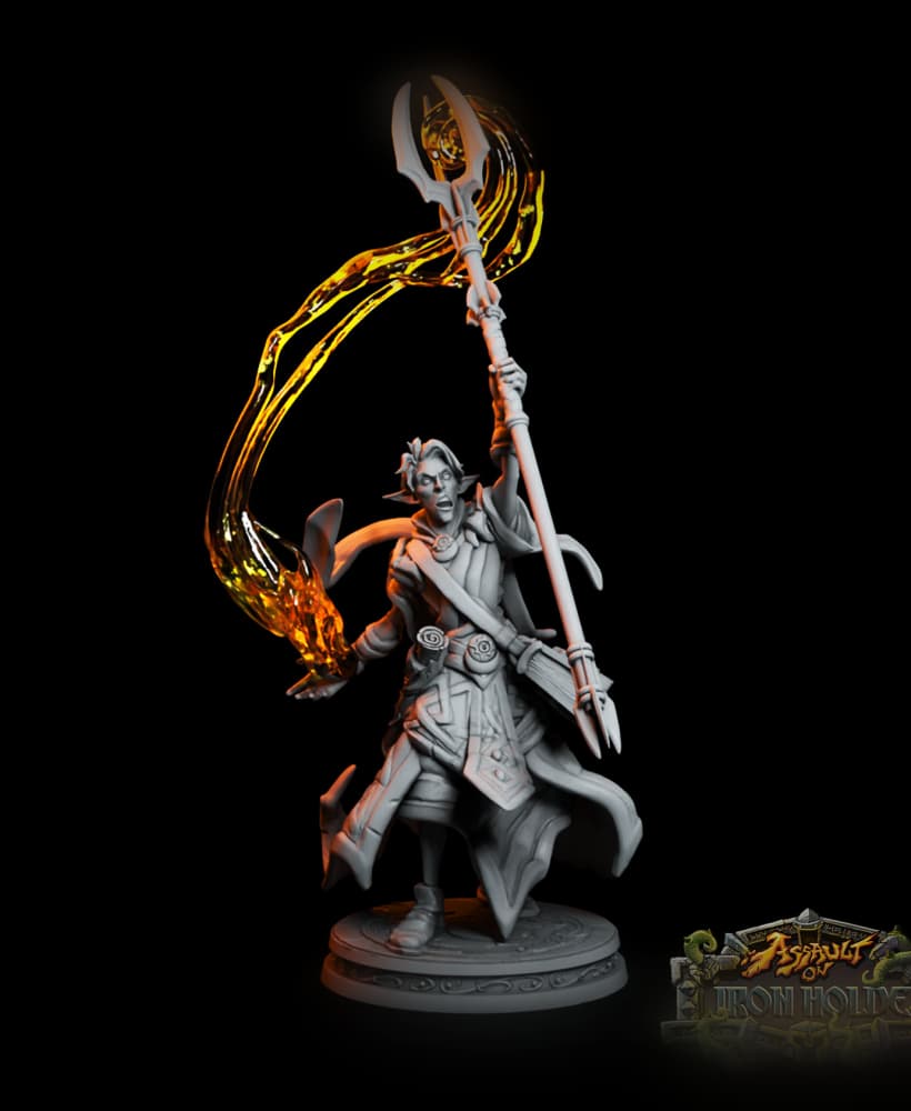 Ture'Hin_Guldar-Elf_Wizard 3d model