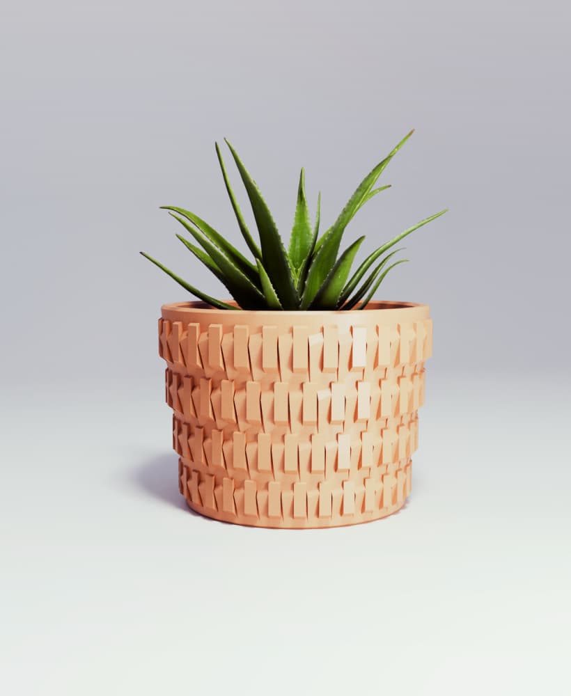 Rough planter 3d model