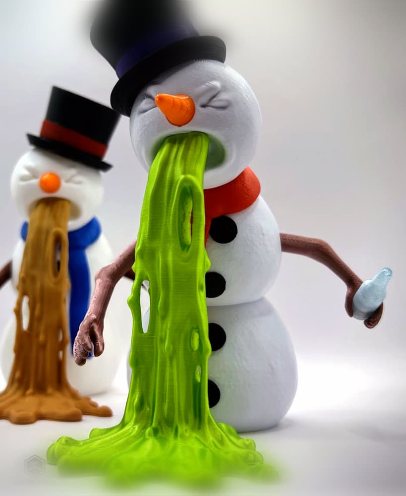 Puking Snowman 3d model