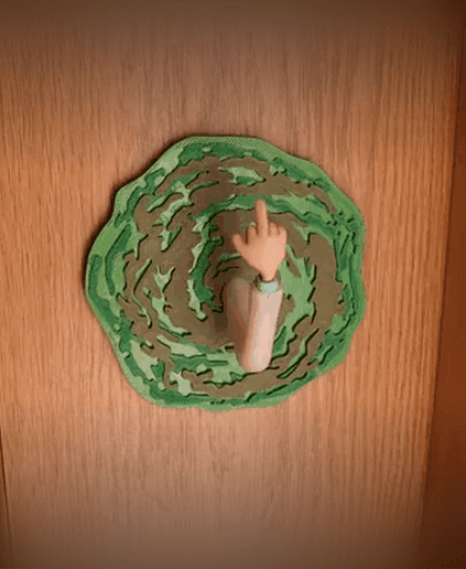 middle finger rick hook 3d model