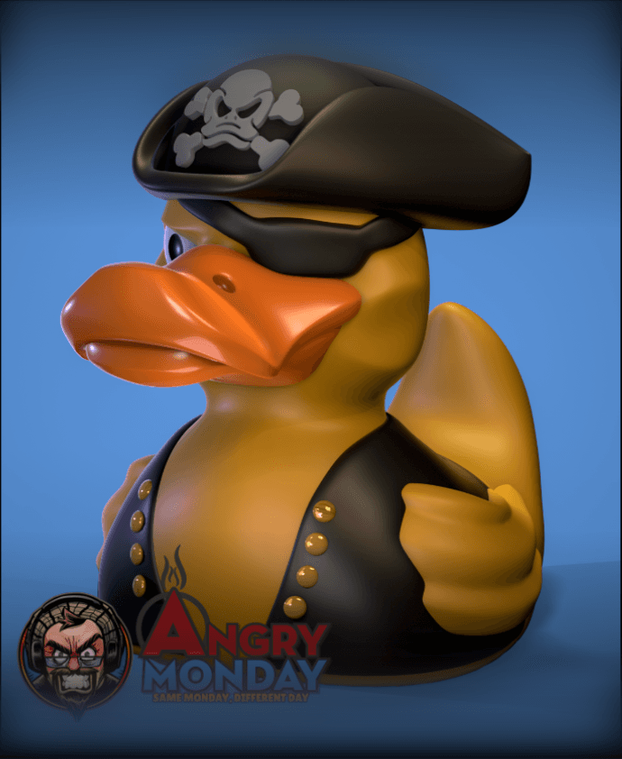 Pirate Duck 3d model