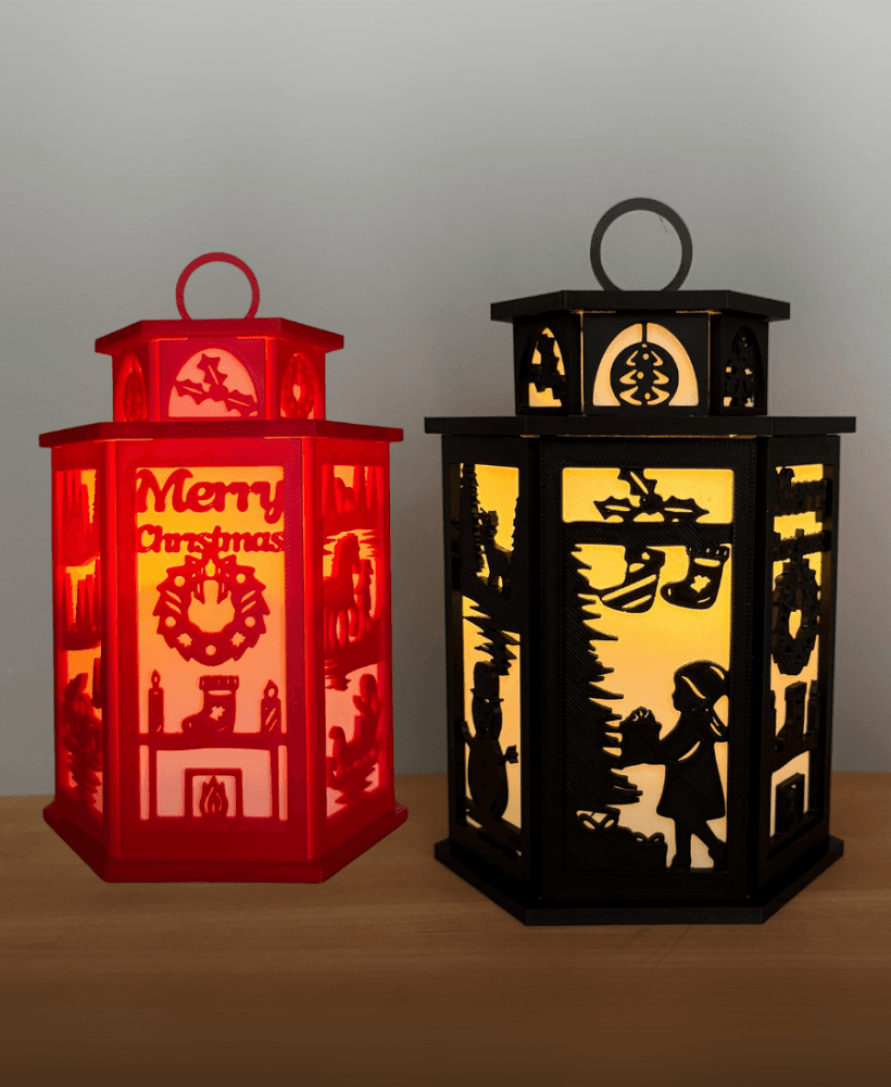 Christmas Lantern Tea Light Holder 3d model