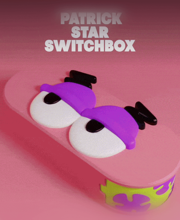 PATRICK STAR SWITCH BOX EYEGLASSES AND JEWELRY BOXES 3d model